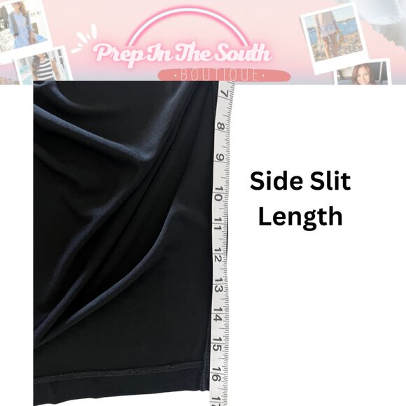 Travelers™ Side-Slit Maxi Skirt Black Size: 1 (Medium) - Picture 13 of 13